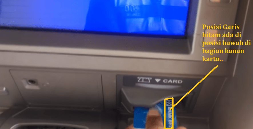 Posisi Kartu ATM Saat Memasukan ke Mesin ATM