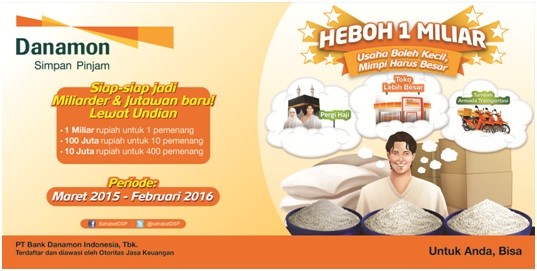 Program Heboh 1 Miliar Danamon Simpan Pinjam