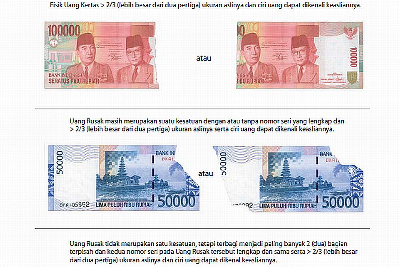 Menukar Uang Rusak di Bank Indonesia