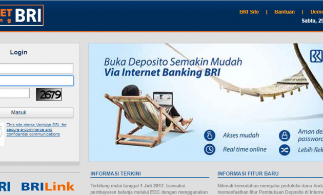 Situs Internet Banking Bank BRI