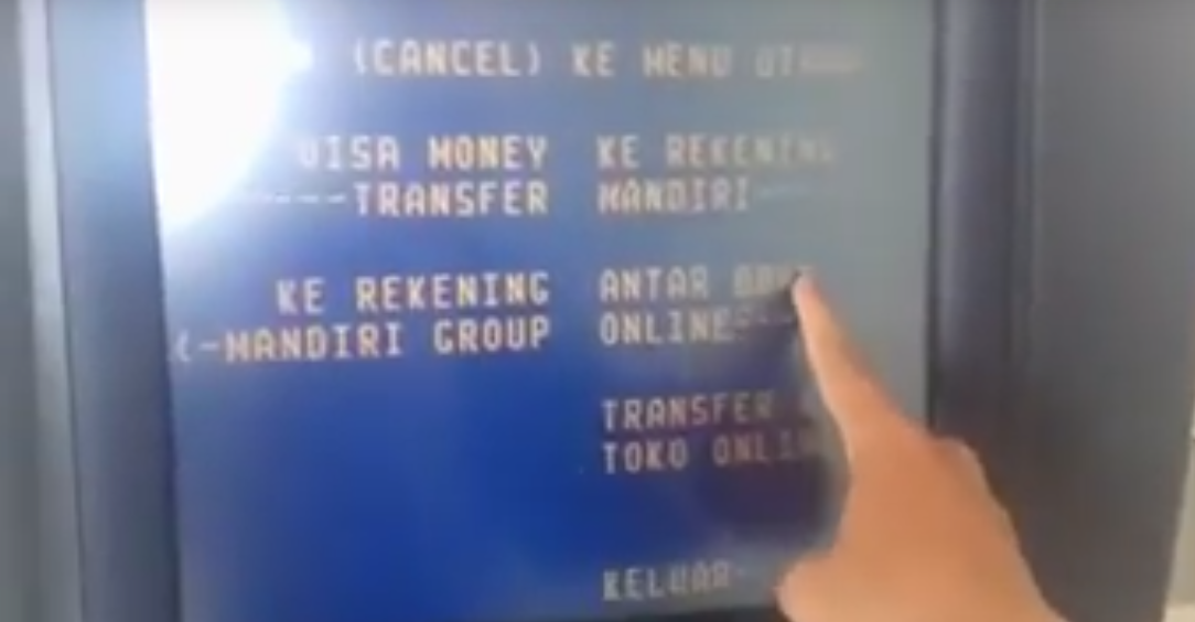 Transfer Antar Bank Lewat ATM Mandiri