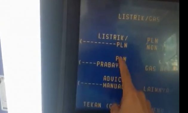 Beli Token Listrik PLN Prabayar lewat ATM Mandiri