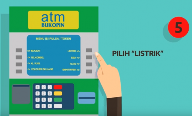 Beli Token Listrik di ATM Bukopin