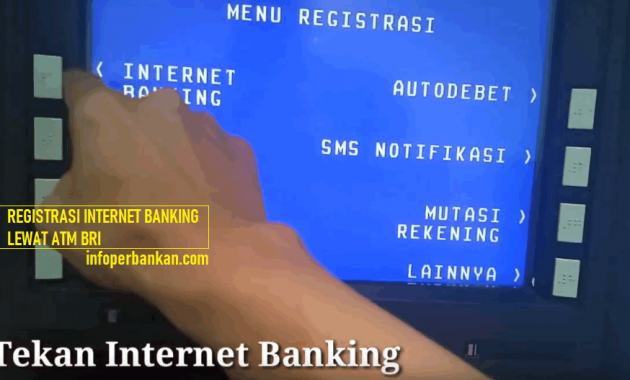 cara registrasi internet banking lewat atm bri
