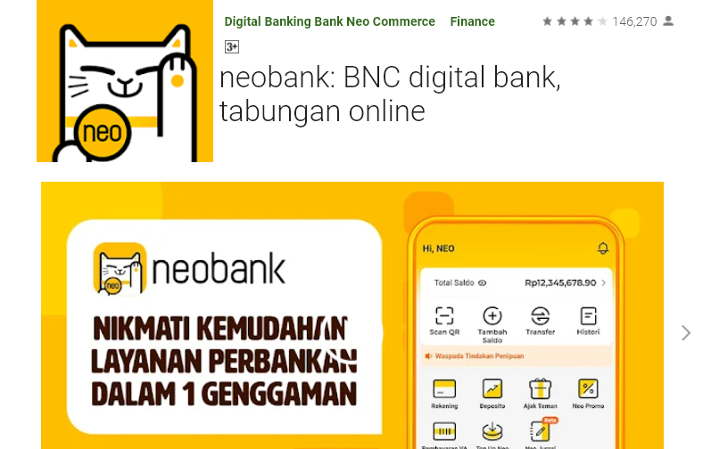 aplikasi neobank