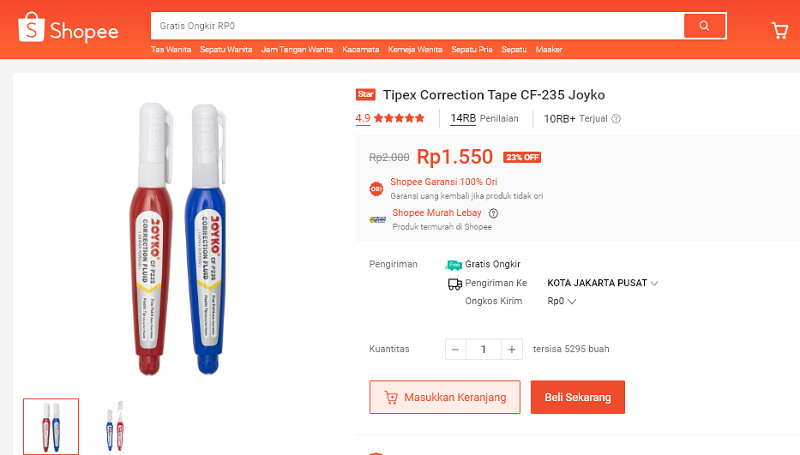 jualan tipe x di shopee